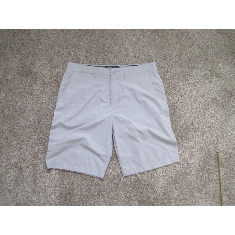 Johnnie o Performance shorts mens 34 9" grey stretch golf